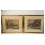 2 Goya etchings - Don Quixote