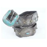 41" Concho belt - old pawn - ca 1910