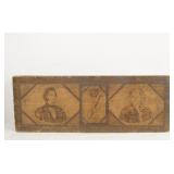 Wood pin folk art - Violin box