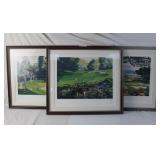 Three Mark King Lithographs with blind stamps