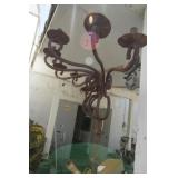 Pair of Wrought iron floor candle holders