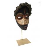 Dan Tribe Polychrome Mask with Cowry Shells