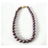Black South Sea Graduated Pearl Necklace