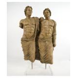 Terra Cotta Romulus and Remus Sculpture