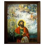 Julius Moessel oil on canvas - Armageddon ca 1946