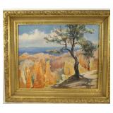 Florence E. Ware oil on board "Bryce Canyon"