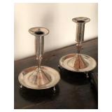 Pair 19th century Spanish colonial Peruvian silver