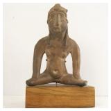 Mayan terracotta statue of woman