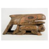 Northwest Coast wood carved Whale