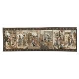 Fine Japanese silk 12 Sisters story Rug