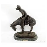 After Frederick Remington bronze "The Norther"