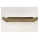 A California Indian steatite canoe