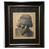 Attributed Maynard Dixon 1927 Navajo medicine man