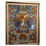Antique Handpainted Tibetan Tonka