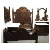 19th c. Victorian Walnut Bedroom Set