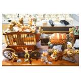 Vintage  Circus wagons & figures