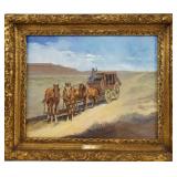 Edward Borein (1873-1945) oil on board