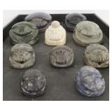 Stone carved Scarabs, Egyptian carvings - 10pcs
