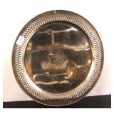 An Antique Sterling pierced tray