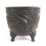 Meiji Period bronze planter