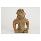 Fine Colima warrior figure with hunchback