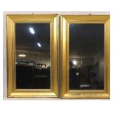 Pair of Fine 19th cent Gold Leaf mirrors