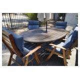 "Eden" Danske Mobler Teak patio table &  5 chairs