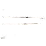 Two Woven African Spear Poles