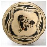 Mimbres Pictorial Black on White 15" Bowl