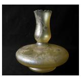 Antique Art Glass Iridescent Vase