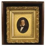 Rubin Peck oil on wood panel portrait