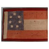 Early Civil War flag in Presentation Case