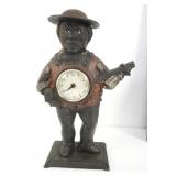 Cast iron black Memorabilia banjo clock
