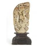 Chinese carved contemplation stone