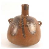 Rare Nasca trophy head 7.5" Olla