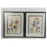 Two Joan Miro Lithograph "Maravillas"
