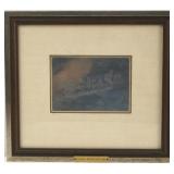 Edward Borein (1873-1945) Two Sided Zinc plate