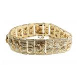 14kt gold articulating diamond bracelet