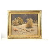 William Darling oil on canvasboard Calif landscape