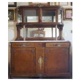 French Louis XVI marble top sideboard