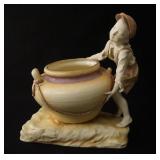 Porcelain boy w bowl