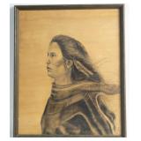 Donna Jacobson painting on wood panel