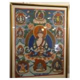 Antique Handpainted Tibetan Tonka