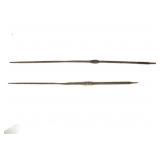 Two Woven African Spear Poles