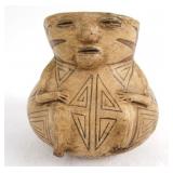 Chancay Style Earthenware Figural Vessel