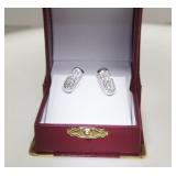 18kt gold Huggie Diamond Earrings