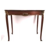 French Louis XV Style mahogany side table