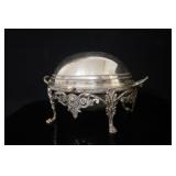 Fancy Silver Plate Chafing Dish Serving piece