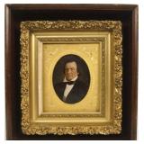 Rubin Peck oil on wood panel portrait