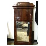 19th c. Flame Mahogany Mirror